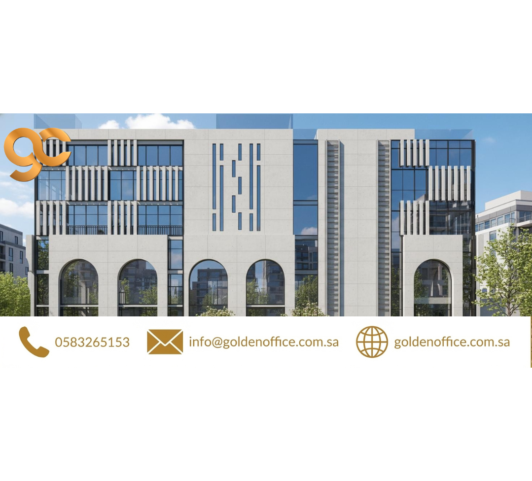 تصميم مبني اداري يتكون من 5 ادوار